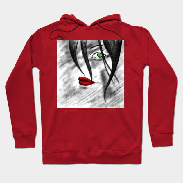 the lust and the red lipstick Hoodie by jorge_lebeau